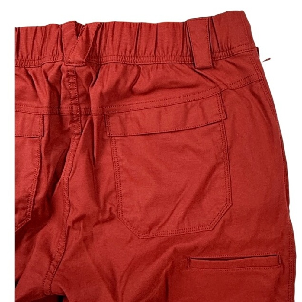 Duluth Trading Co Dry on the Fly Pants Dark Red Hiking Out Womens 10x31 door